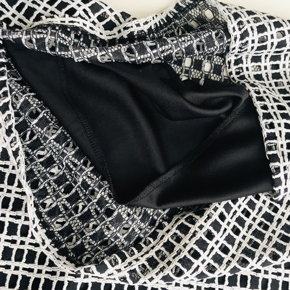 Vision USA Women’s-Black&White shift dress-Sz M - Picture 5 of 8